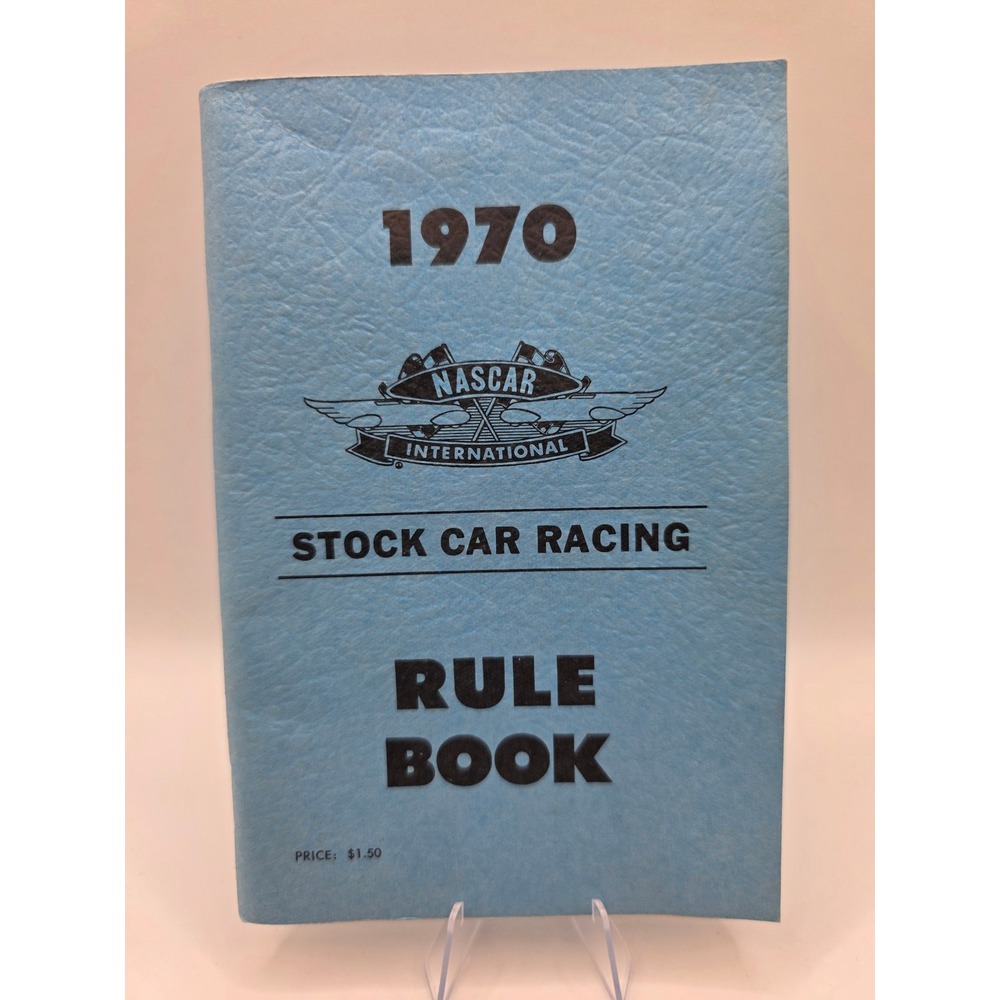 Vintage 1970 NASCAR International Stock Car Racing Rule Book Technical Manual